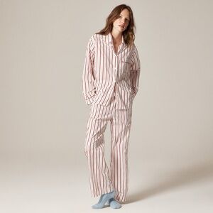J. Crew Red and Cream Striped Pajamas